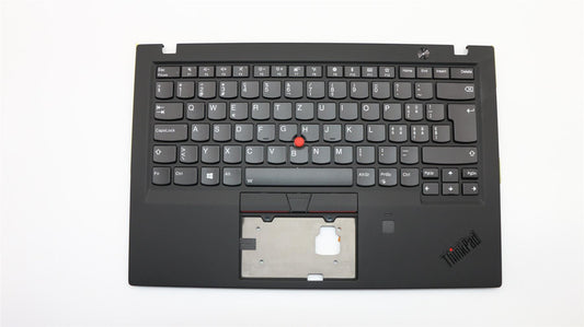 Lenovo Carbon X1 6th Keyboard Palmrest Top Cover Swiss Black 01YR559