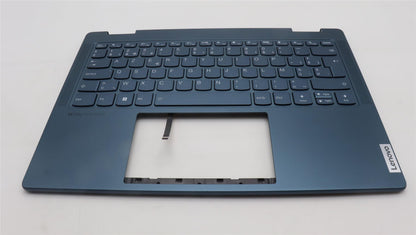 Lenovo Yoga 7 14ARP8 Keyboard Palmrest Top Cover Belgian Tidal Teal 5CB1L48343