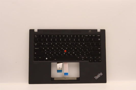 Lenovo ThinkPad T14s Gen 3 Keyboard Palmrest Top Cover Hebrew Black 5M11G27244