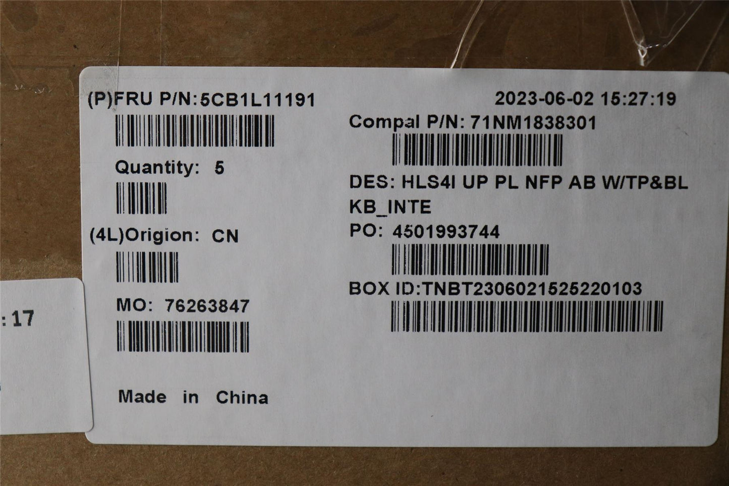 Lenovo IdeaPad 5 14ABR8 Palmrest Cover Touchpad Keyboard US Europe 5CB1L11191