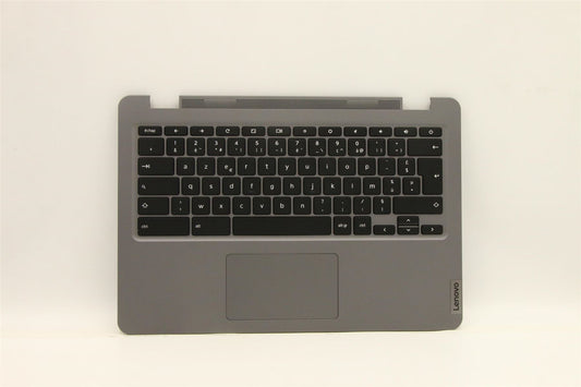 Lenovo IdeaPad 3 14ITL6 Palmrest Cover Touchpad Keyboard Nordic Silver 5CB1C04589