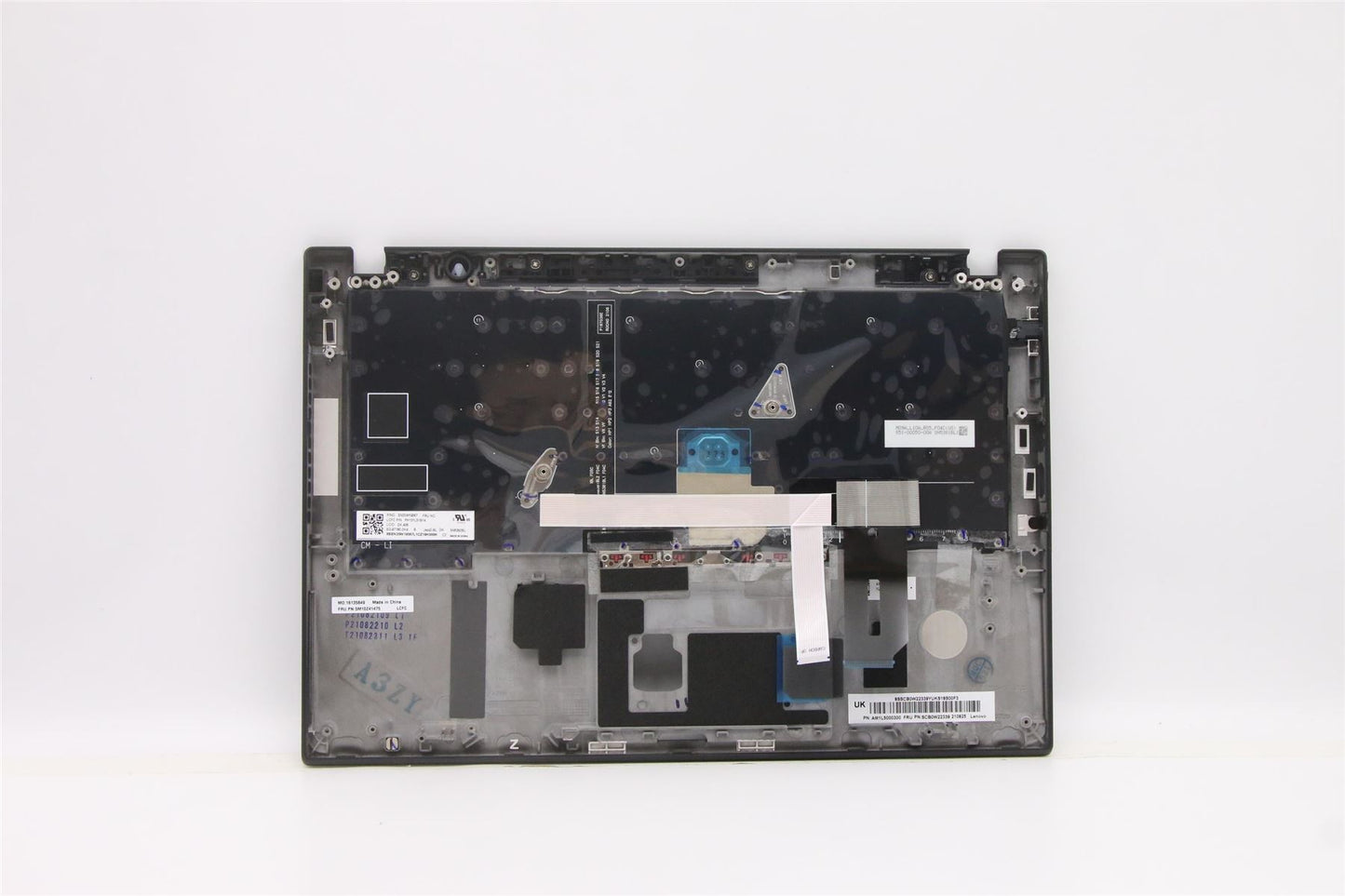 Lenovo ThinkPad T14s Keyboard Palmrest Top Cover Danish Black Backlit 5M10Z41475