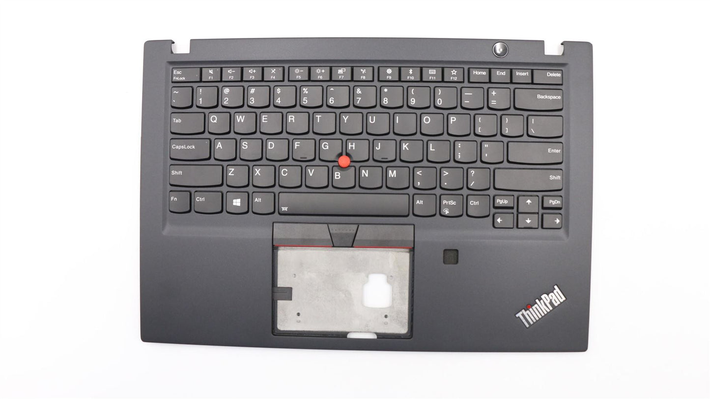 Lenovo ThinkPad T490s Keyboard Palmrest Top Cover US Black Backlit 02HM280