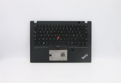 Lenovo ThinkPad T14s Keyboard Palmrest Top Cover French Black Backlit 5M10Z41378