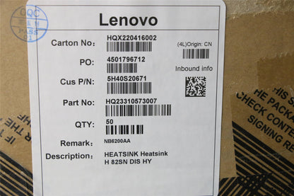 Lenovo Thermal module H 82SN DIS FCN 5H40S20670