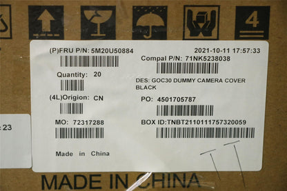 Lenovo MECHANICAL Dummy housing camera,BLK,24 5M20U50884