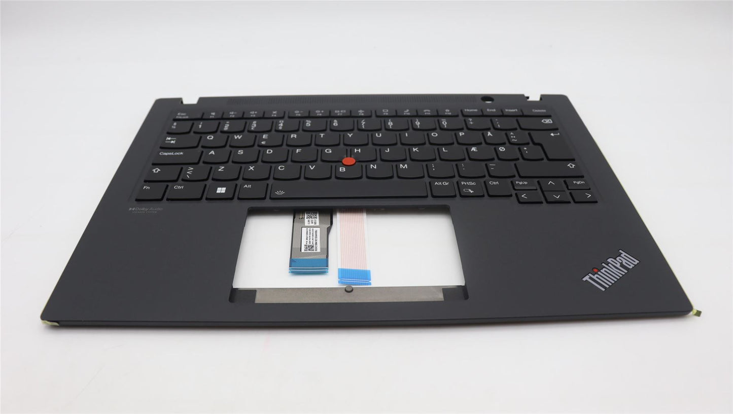 Lenovo ThinkPad T14s 3 Keyboard Palmrest Top Cover Danish Black 5M11G27180