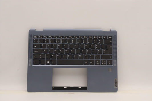 Lenovo Flex 5 14IAU7 Keyboard Palmrest Top Cover UK Blue 5CB1H80036