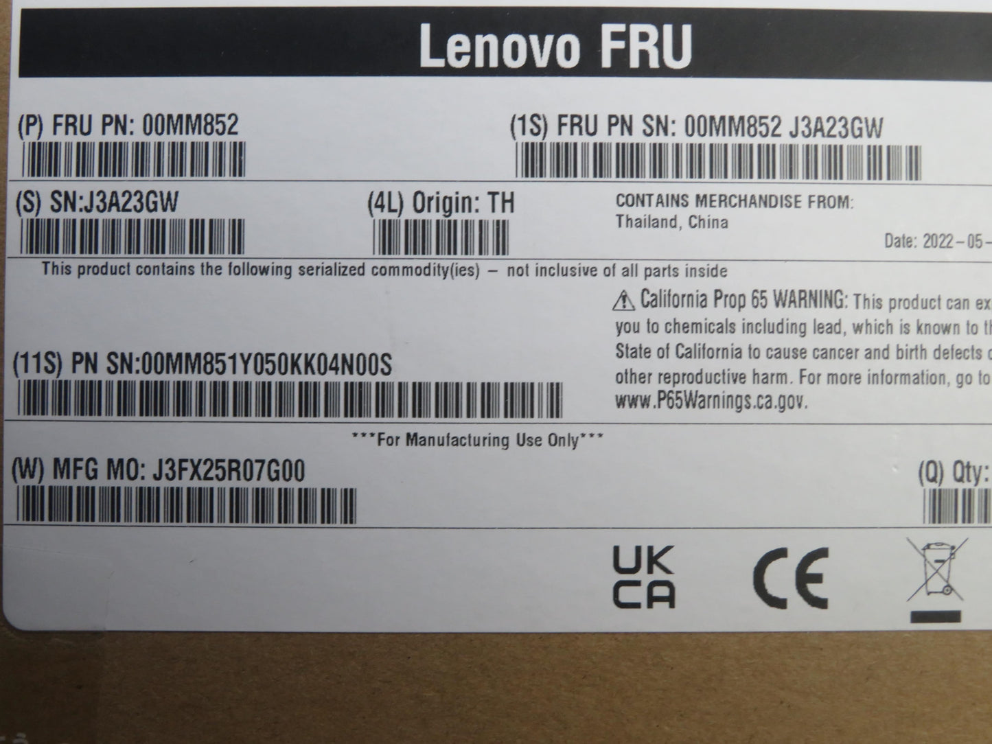Lenovo X550-T1 Base-T Adapter 10GbE PCIe PCI Intel Board 00MM852
