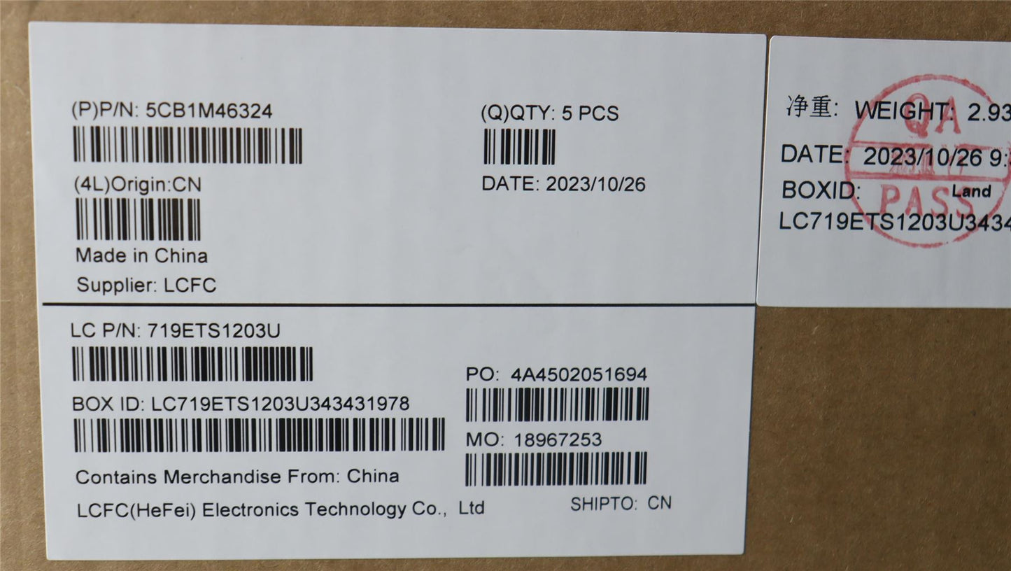 Lenovo COVER Upper Case ASM_SWS L 83EQFPABBL 5CB1M46324