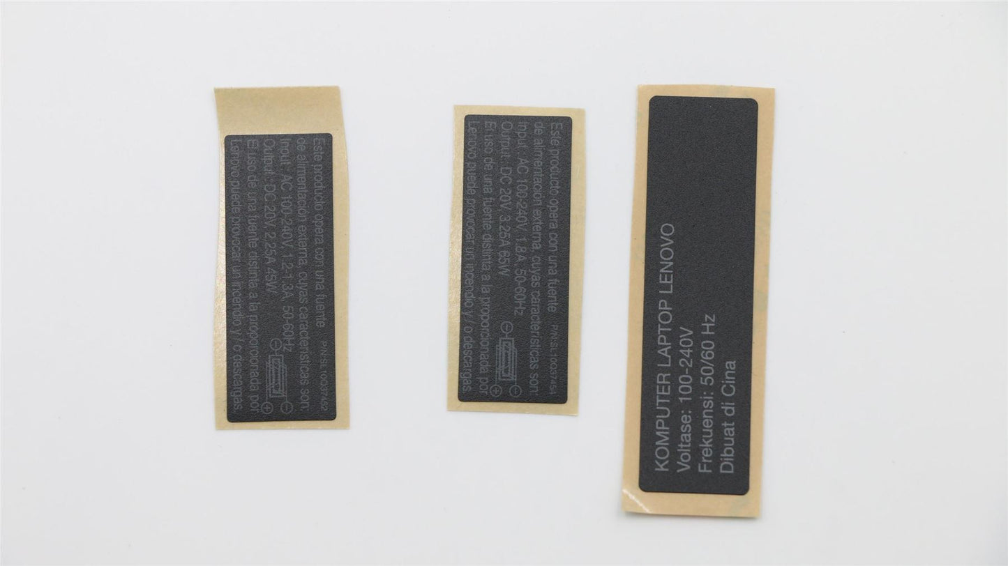 Lenovo LABEL Jinn2 FRU GEO LABEL KIT,Black 02DL900