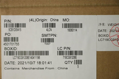 Lenovo 5 16ITH6H Palmrest Cover Touchpad Keyboard UK Storm Grey 5CB1D05415