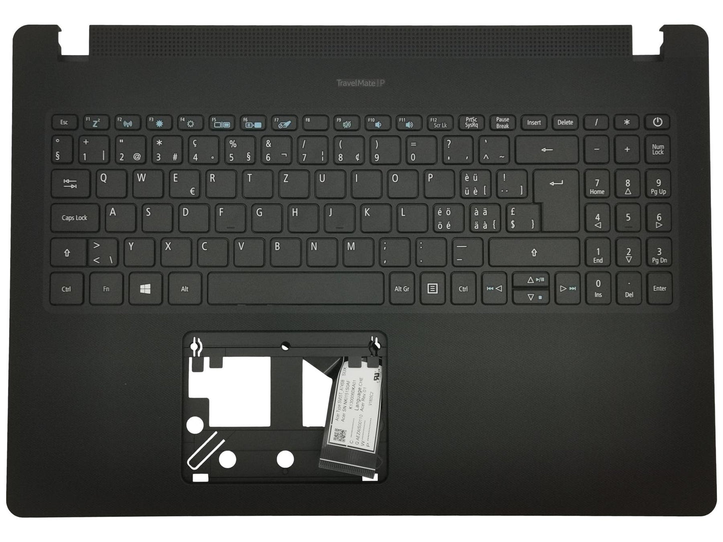 Acer Travelmate P215-52 Palmrest Cover Keyboard 6B.VLTN7.026