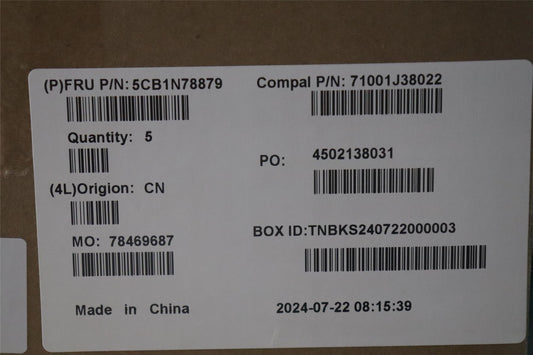 Lenovo UpperCase_SWS C 83G1 CG FP BL 5CB1N78879
