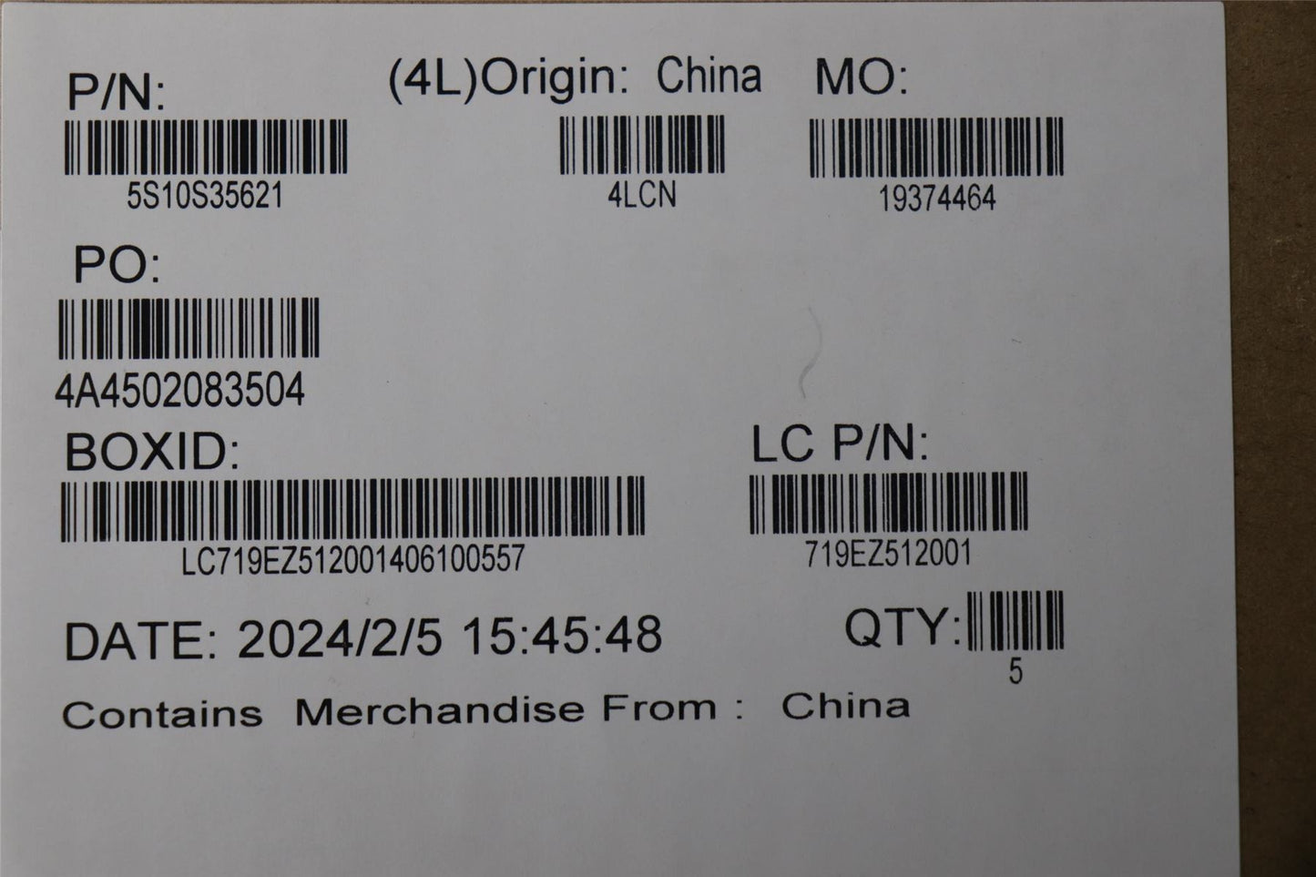 Lenovo SCREW Screw L 83DE 5S10S35621