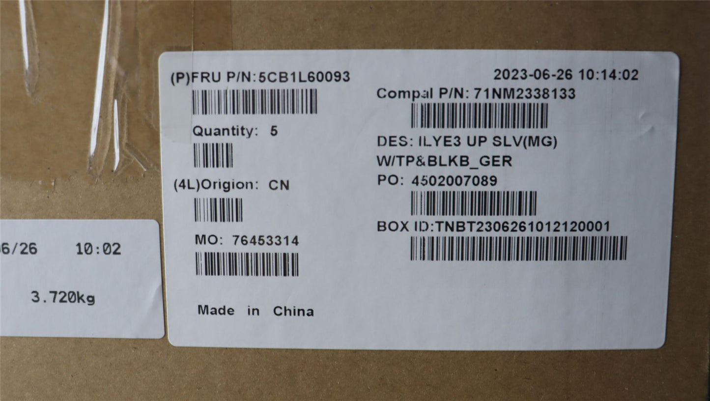 Lenovo Upper Case ASM_GER C 82YA MGBL 5CB1L60093