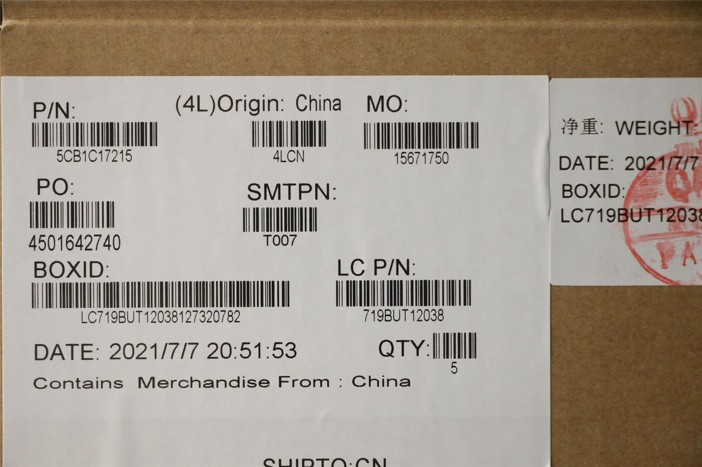 Lenovo Upper Case ASM_GER L81X8 NFPBKDIS 5CB1C17215