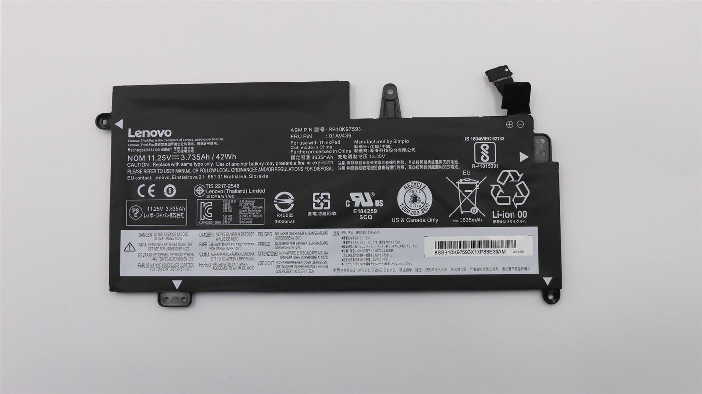 Lenovo ThinkPad 13 2 Battery 42Wh 01AV435