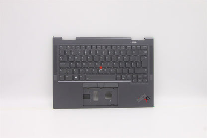 Lenovo Yoga X1 6th Keyboard Palmrest Top Cover Portuguese Grey 5M11C40970