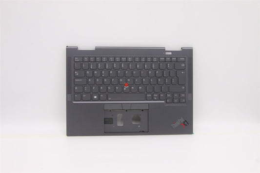 Lenovo Yoga X1 6th Keyboard Palmrest Top Cover Portuguese Grey 5M11C40970