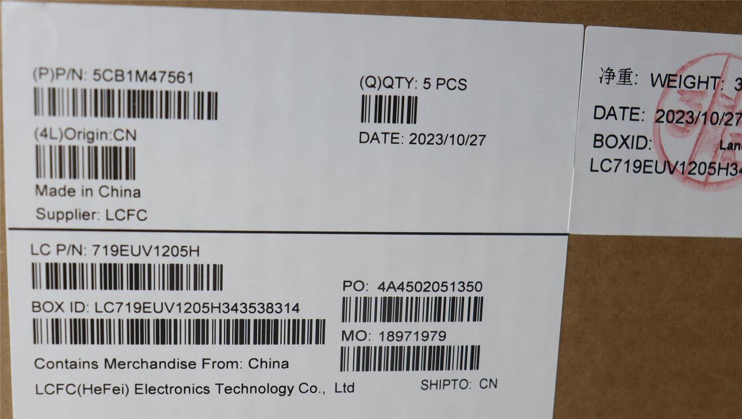 Lenovo IdeaPad 3 15IRH8 Palmrest Cover Touchpad Keyboard US 5CB1M47561