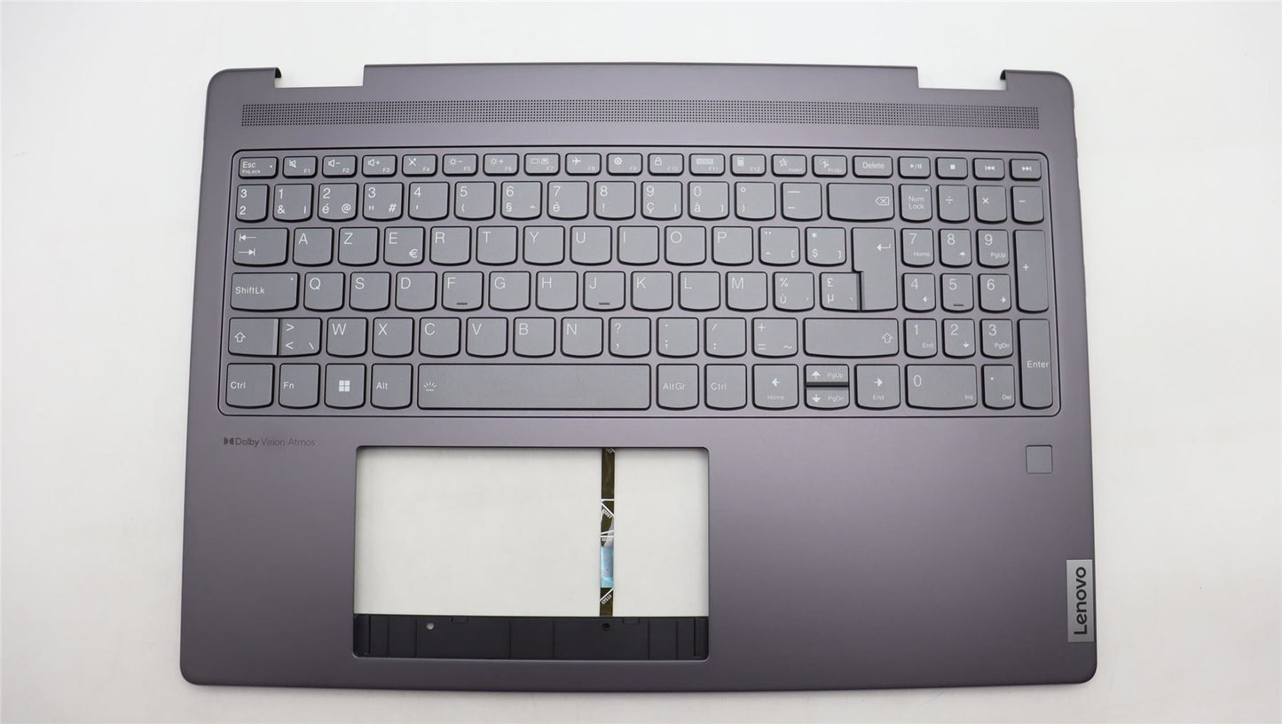 Lenovo Yoga 7 16IRL8 Keyboard Palmrest Top Cover Belgian Storm Grey 5CB1L31862