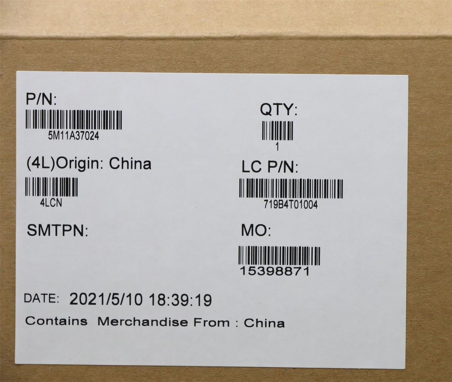 Lenovo 5M11A37024 MECH_ASM FRU MECH_ASM 4K OLED Touch