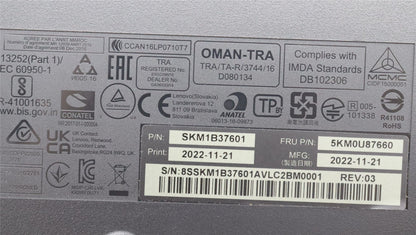 Lenovo WL KM Calliope BK POR 5KM0U87660