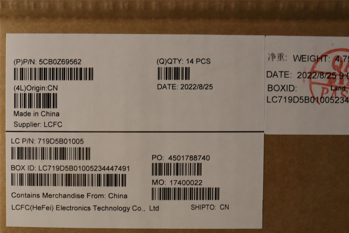 Lenovo ThinkPad T14 Gen 3 P14s Gen 3 Palmrest Top Cover Housing Grey 5CB0Z69562