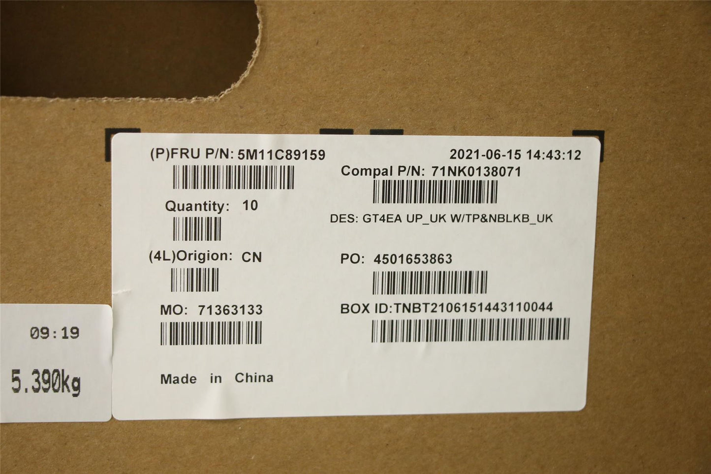 Lenovo IdeaPad 7 13ACN05 Keyboard Palmrest Top Cover Arabic Silver 5CB1C14977