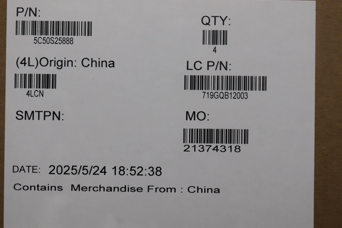 Lenovo CARDPOP L 83LU BD I/O Board 5C50S25888