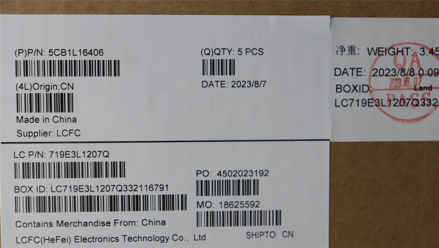 Lenovo Upper Case ASM_ITA L82XQ AB NBL 5CB1L16406