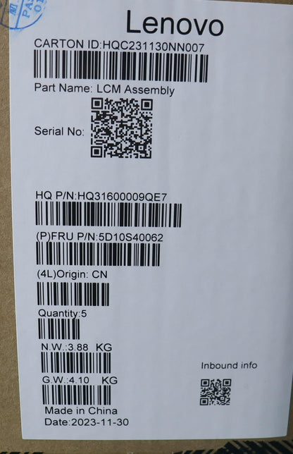 Lenovo HUD H 83E2 TOUCH 14 3K LG 5D10S40062