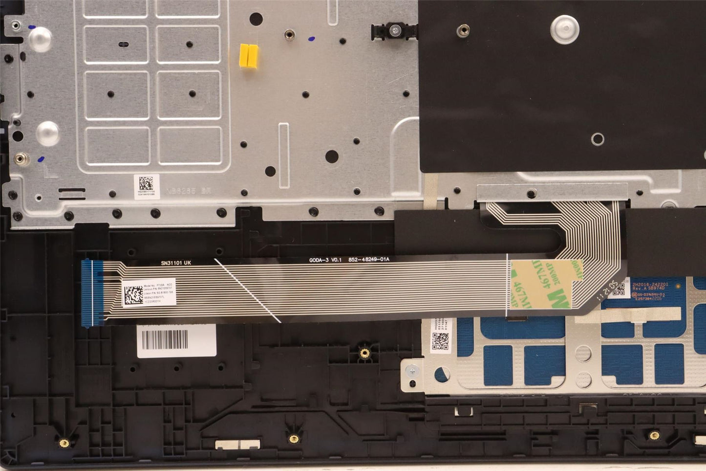 Lenovo Flex IP 3 15IJL7 Palmrest Cover Touchpad Keyboard Nordic 5CB1H24792