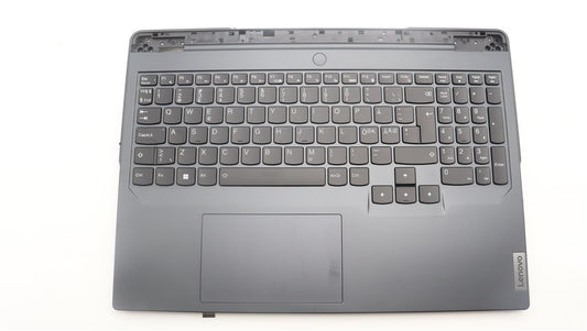 Lenovo Legion 5 16IRX8 Palmrest Cover Touchpad Keyboard Nordic Grey 5CB1L30875