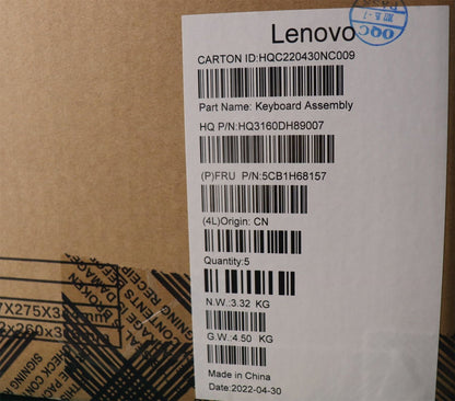 Lenovo ThinkBook 16 G4+ IAP Palmrest Cover Touchpad Keyboard Nordic 5CB1H68157