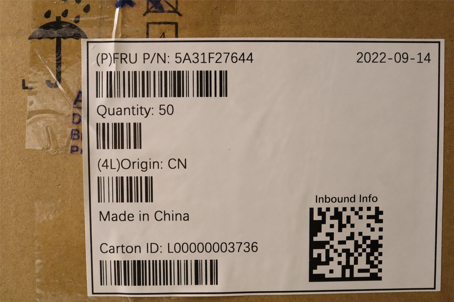 Lenovo Fru,7.4L WIFI6E 400/350 Ant_Acon 5A31F27644