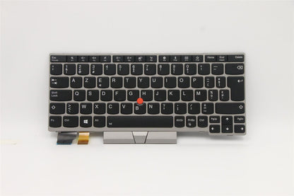 Lenovo ThinkPad L13 Keyboard Belgian Silver Backlit 01YP846