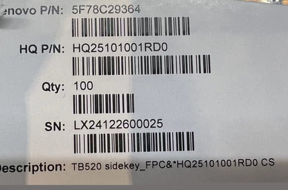 Lenovo TB520FU SideKey FPC&*HQ25101001RD0 CS FPC Board 5F78C29364