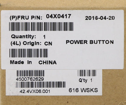 Lenovo FRU Power button 04X0417