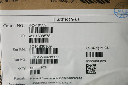 Lenovo 5C10S30369 CABLE H 82QS Type C_Type C