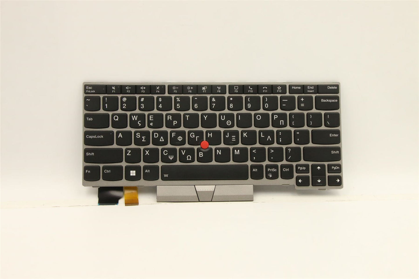 Lenovo ThinkPad L13 Gen 2 s Keyboard Greek Silver Backlit 5N20V43484