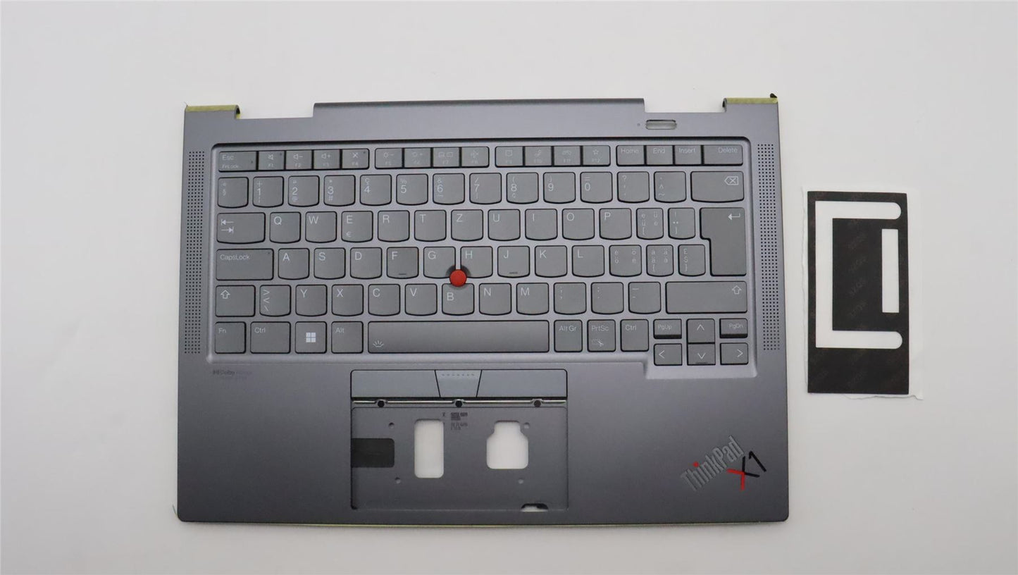 Lenovo ThinkPad X1 7th Gen Keyboard Palmrest Top Cover Switzerland 5M11H45746