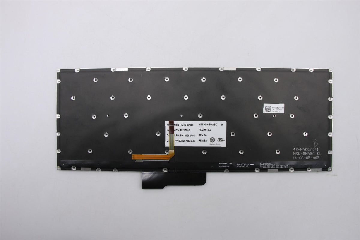 Lenovo GRE-ST1C3B-DF-BlkKeyBacklight-KBD Greek Keyboard 25215082