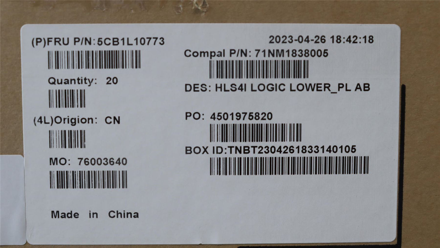 Lenovo Lower Case C 82XD PL AB 5CB1L10773