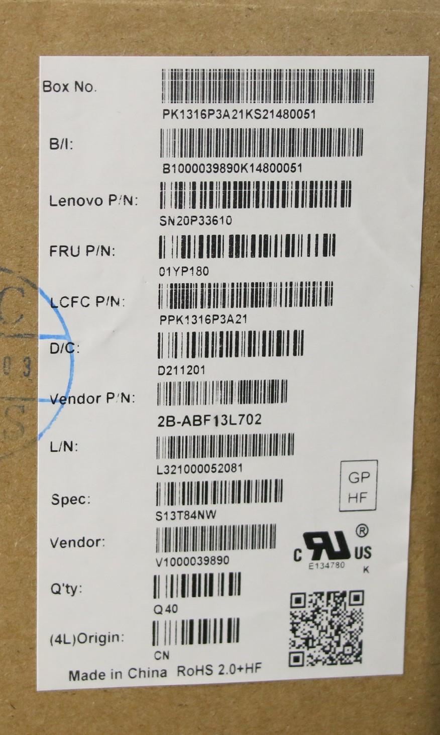 Lenovo ThinkPad X280 A285 X390 X395 L13 Keyboard Norwegian Black 01YP180