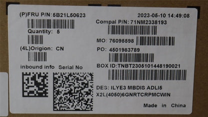 Lenovo Slim 5 16IRH8 Motherboard Mainboard DIS INTELI512450H 5B21L50623