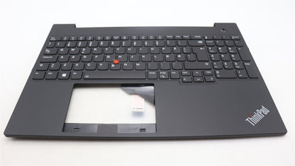 Lenovo ThinkPad E16 Gen 1 Keyboard Palmrest Top Cover Norwegian Black 5M11H94889