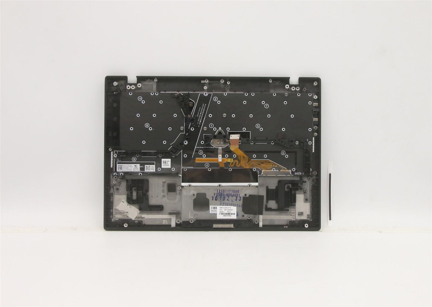 Lenovo Nano X1 1 Keyboard Palmrest Top Cover German Black 5M11B38397