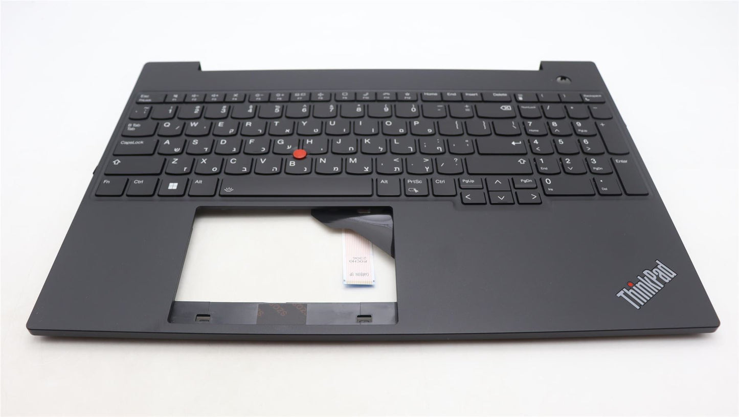 Lenovo ThinkPad E16 Gen 1 Keyboard Palmrest Top Cover Hebrew Black 5M11H94883
